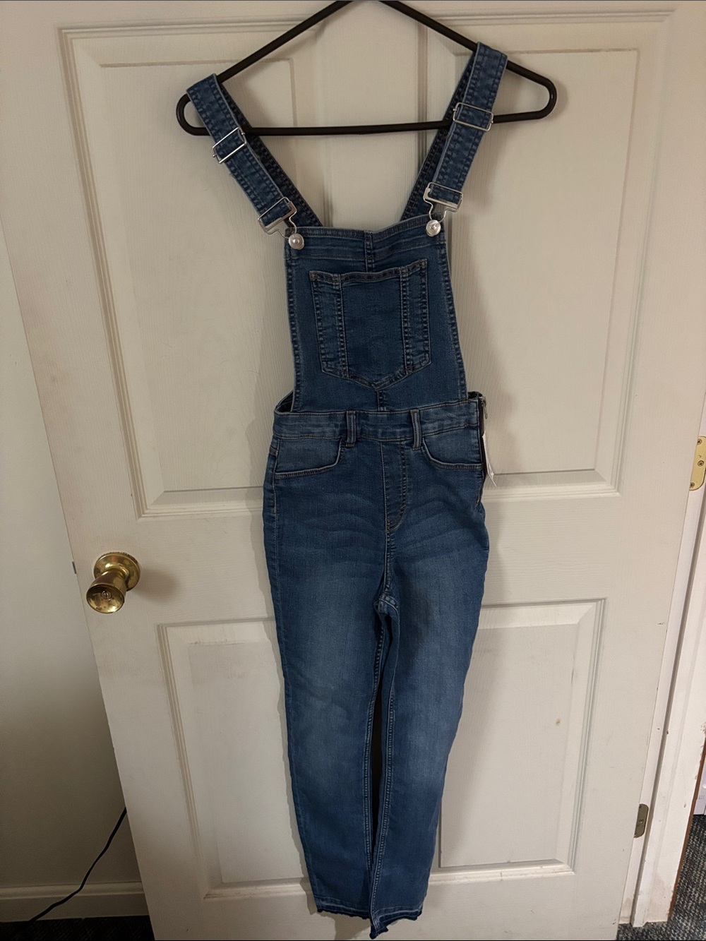 H&M Blue Denim Overalls with Front Pocket